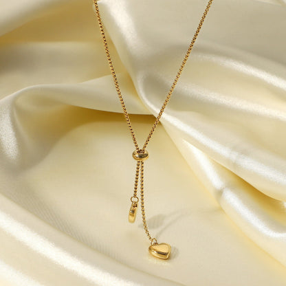 Simple Elegant Love Pendant Y-Necklaces