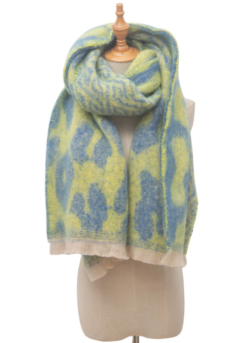 Vintage Leopard Print Soft Scarves