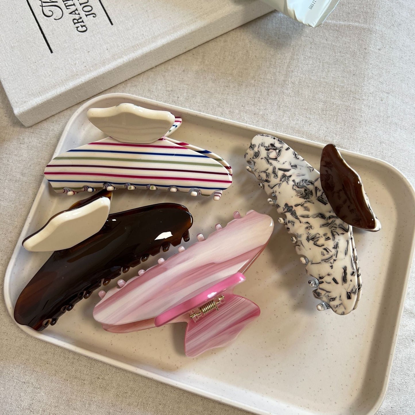 Splice Color Block Acetate Hair Claw