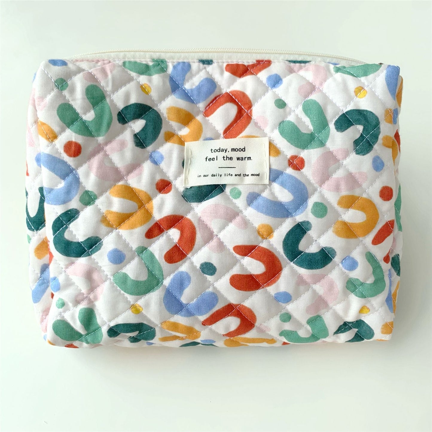Flowal Print Simplle Make Up Bag