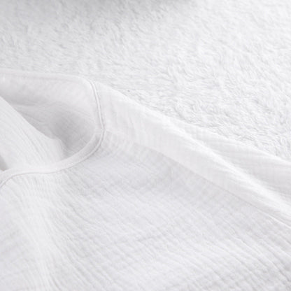 White Loose Casual Sleepwear Sets