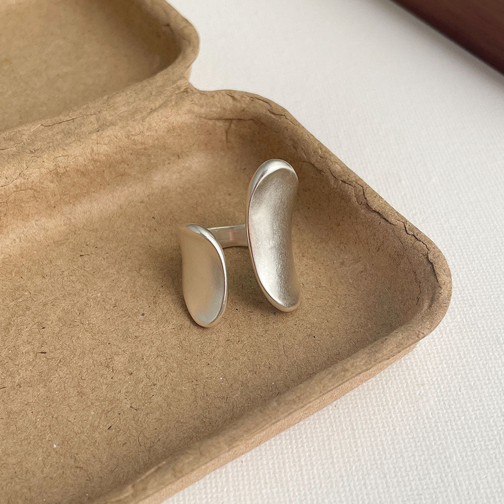 Chunky Irregular Geometric Open Adjustable Ring