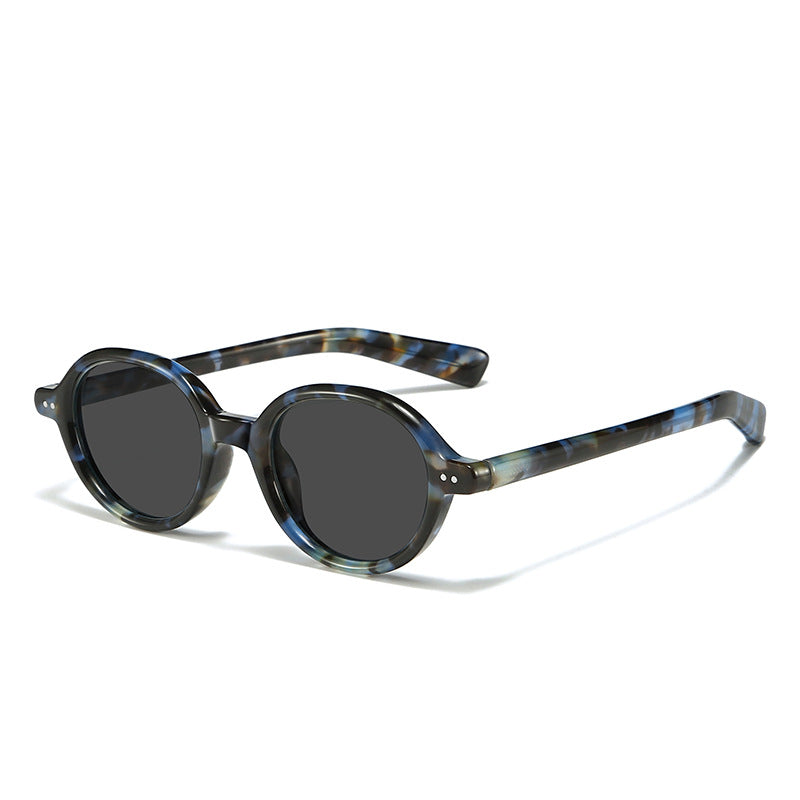 Classic Retro Oval Frame Sunglasses