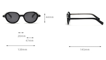 Retro Small Round Frame Polarized Sunglasses