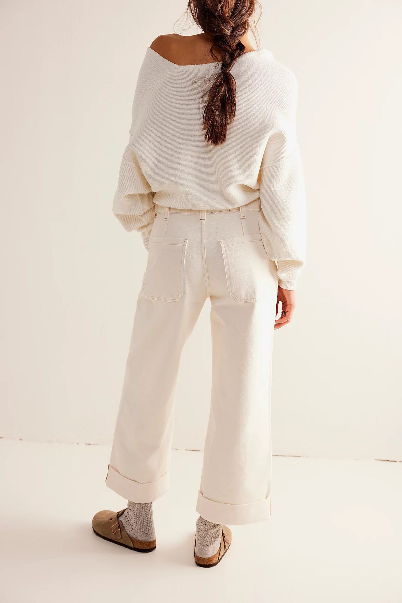 Washed Street Straight Leg Jeans