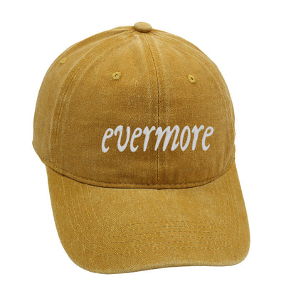 Distressed Letter Embroidered Baseball Caps
