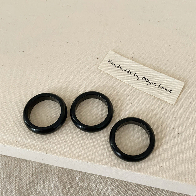 Simple Versatile Natural Crystal Rings