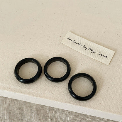 Simple Versatile Natural Crystal Rings