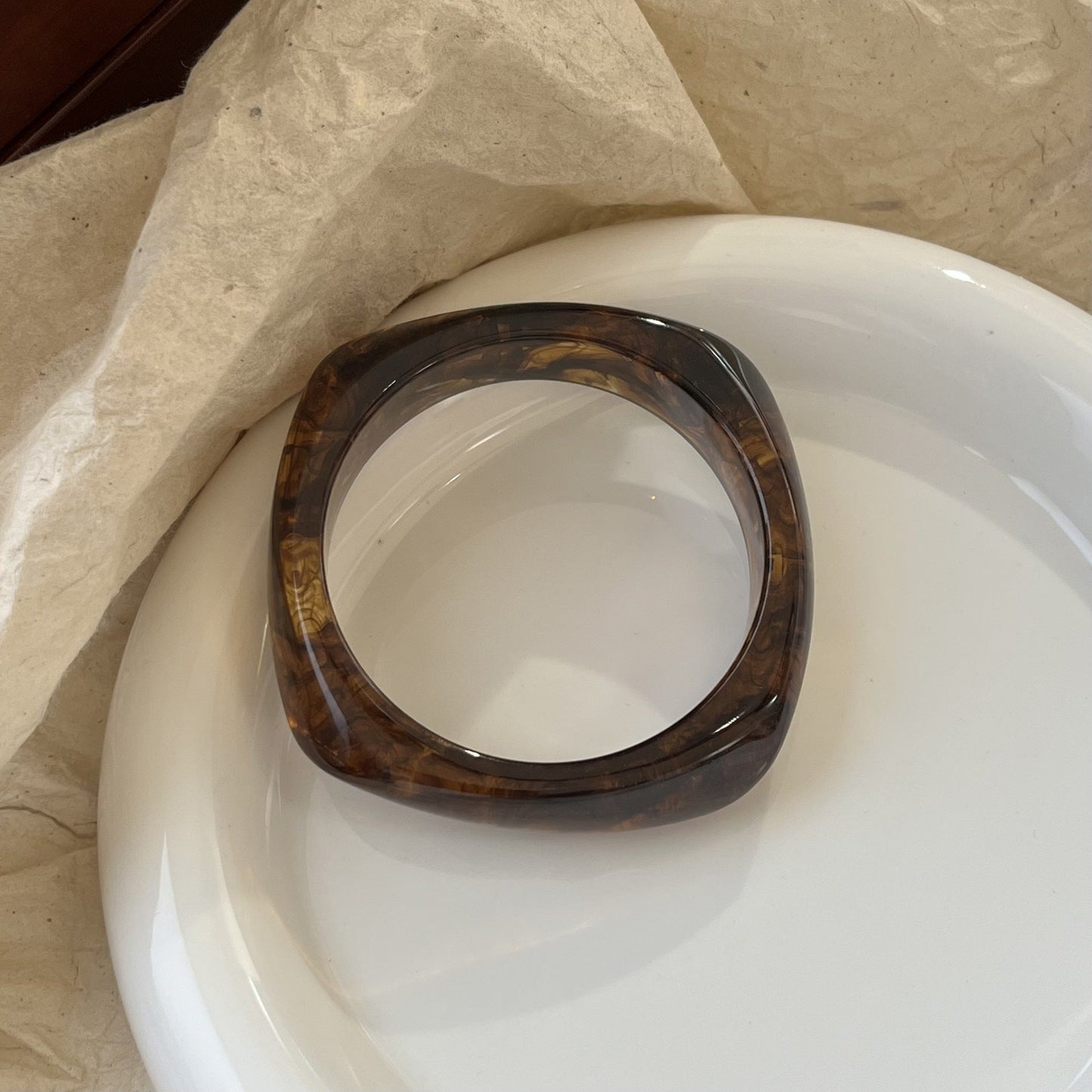 Geometric Polygon Irregular Acrylic Bracelets