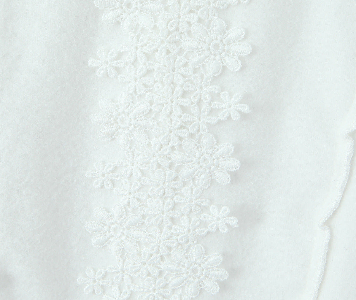 Elegant Asymmetric V-Neck Lace Knit Top