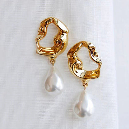 Irregular Elegant Pear Drop Earrings