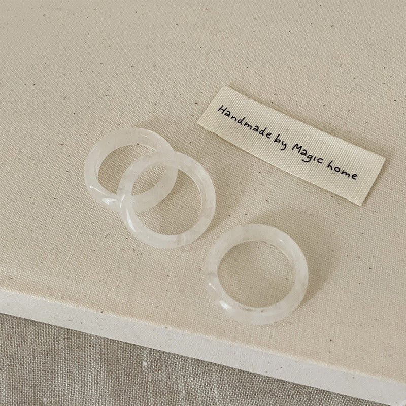 Simple Versatile Natural Crystal Rings