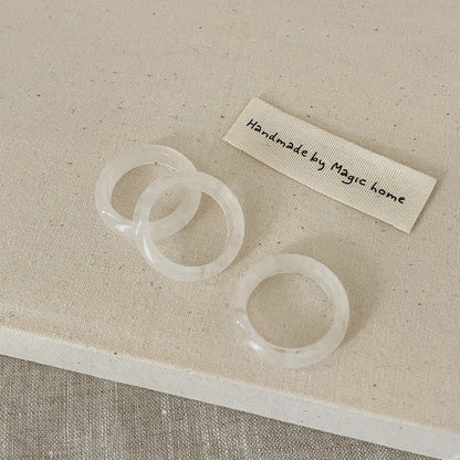 Simple Versatile Natural Crystal Rings