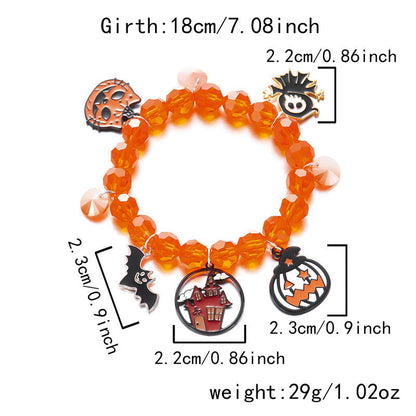 Halloween Funny Pumpkin Spider Ghost Bracelet