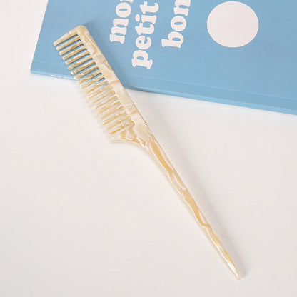 Simple Marble Acetate Sectioning Hair Comb