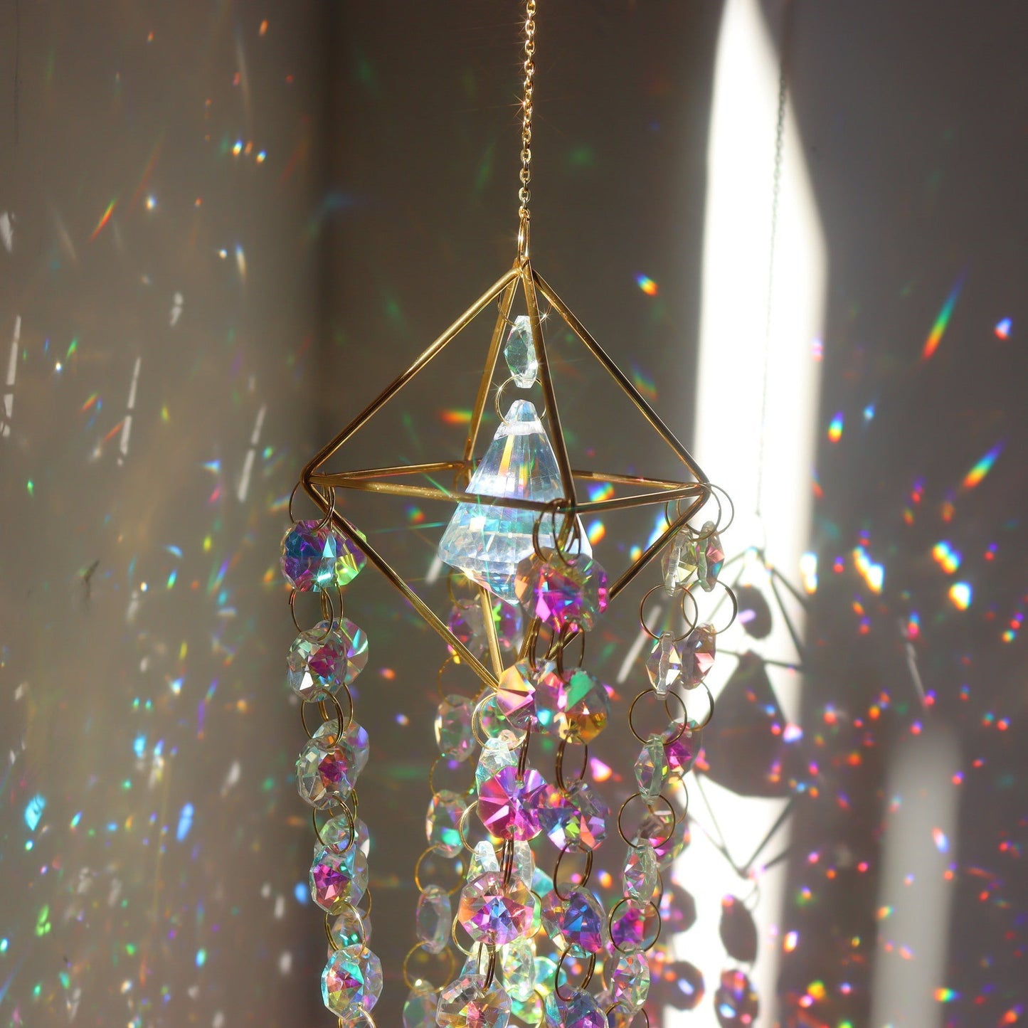 3+ Metal Frame Rainbow Suncatcher Hangings