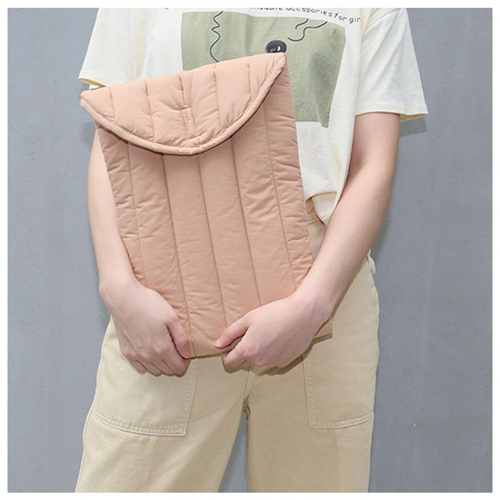 Solid Color Padded Simple Laptop Ipad Bag