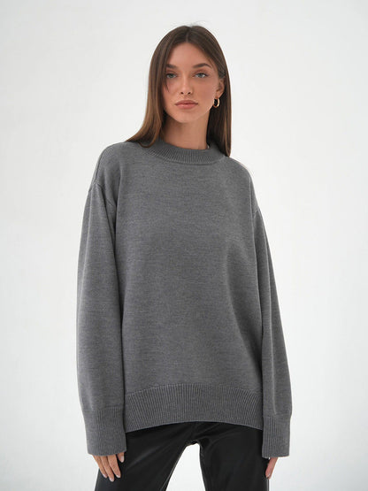 Solid Color Loose Casual Sweater
