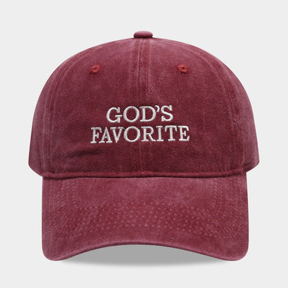 Letter Embroidered Solid Color Baseball Cap