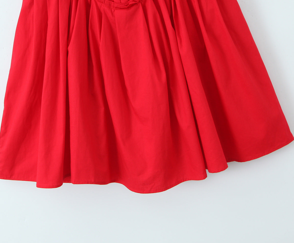 Solid Color Sexy Straps A-Line Dress