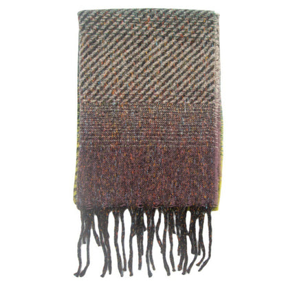 Gradient Color Tassel Soft Scarves