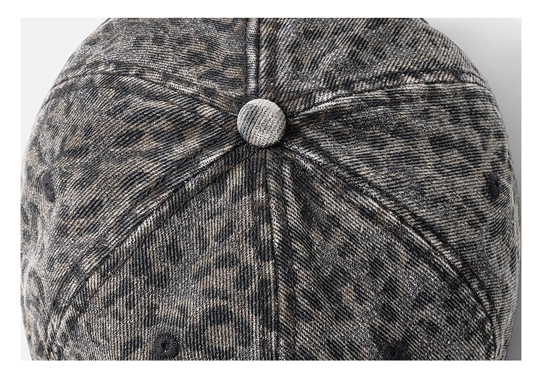 Leopard Print Street Casual Baseball Caps