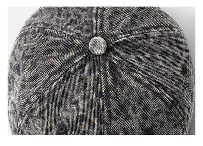 Leopard Print Street Casual Baseball Caps