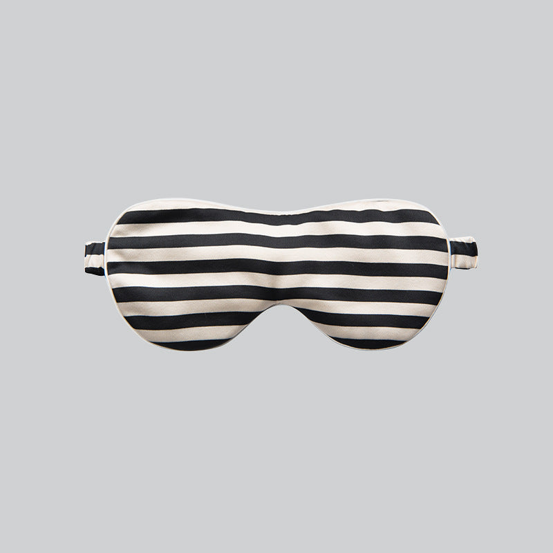 Color Contrast Striped Silk Sleep Mask