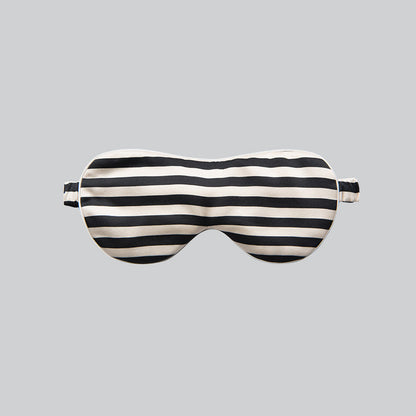Color Contrast Striped Silk Sleep Mask