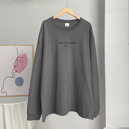 Letter Print Casual Pullover T-Shirt