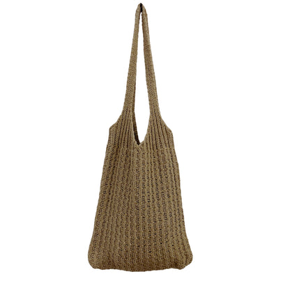 Simple Vintage Shoulder Bag Knit Tote Bag