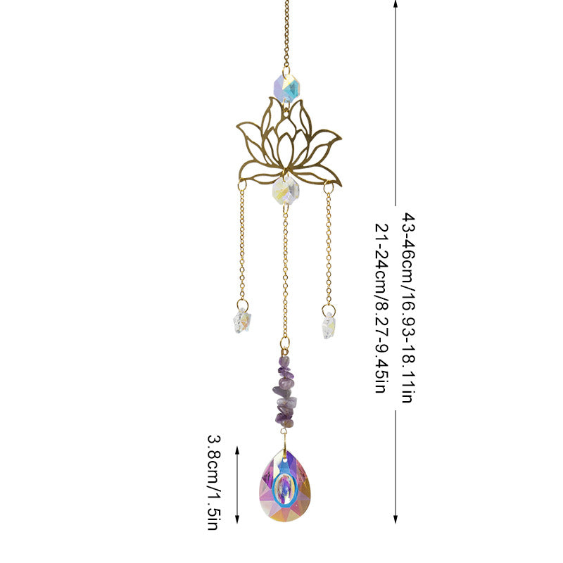 Hellow Out Hanging Crystal Decoration