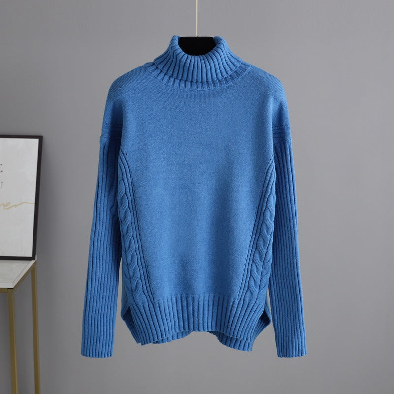 2+ Loose High Collar Knit Sets