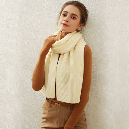 2+ Solid Color Simple Knit Scarves