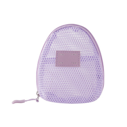 Solid Color Mesh Mini Make Up Bags