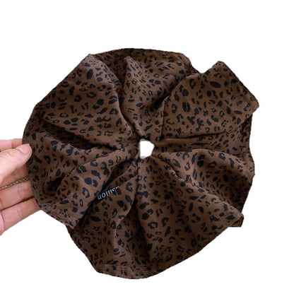 Cute Leopard Print Elastic Soft Scrunchies