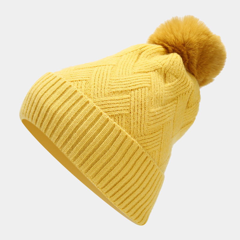 3PCS Solid Color Twist Hat & Scarf Sets