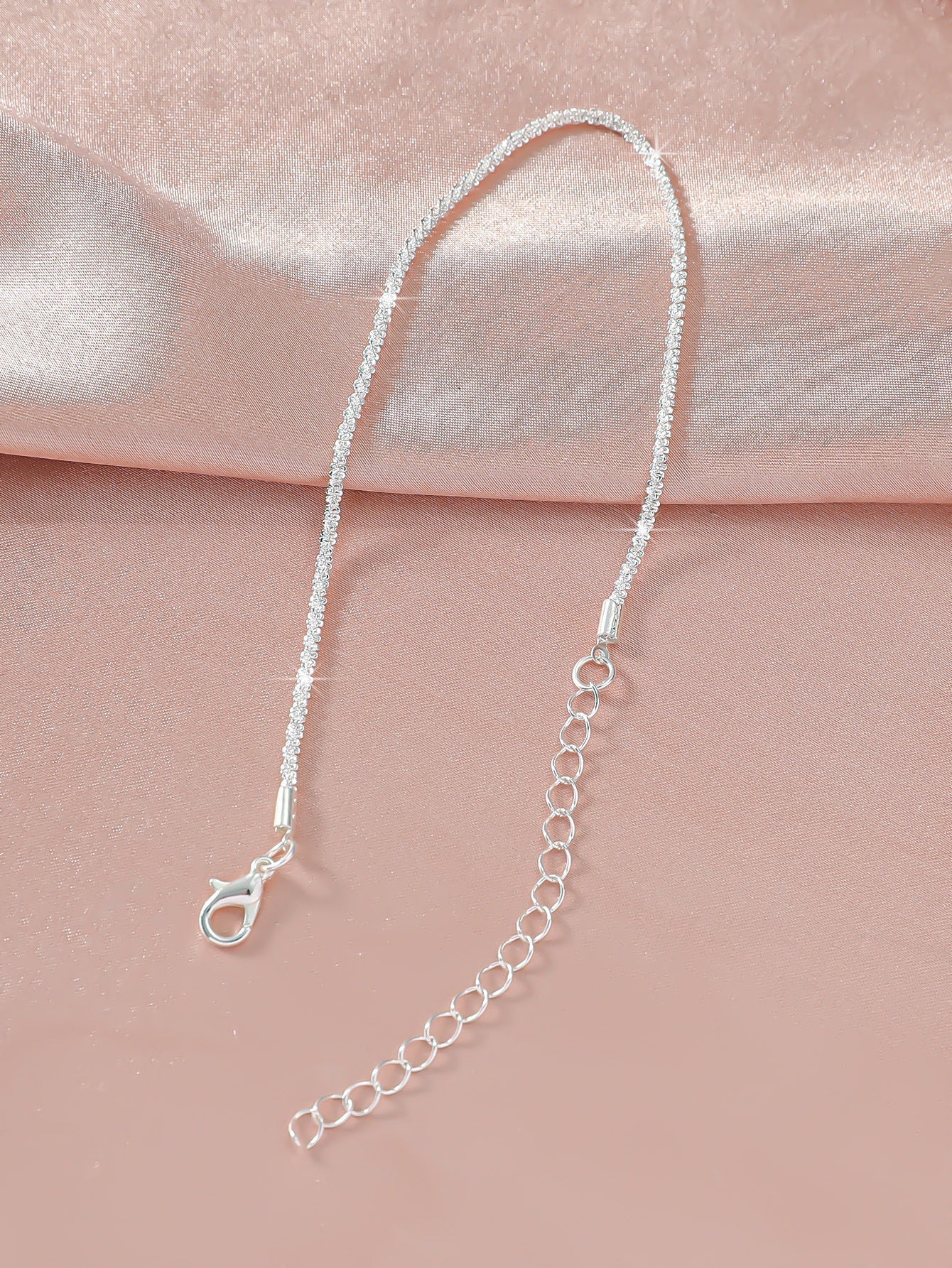 Simple Glitter Double Anklet