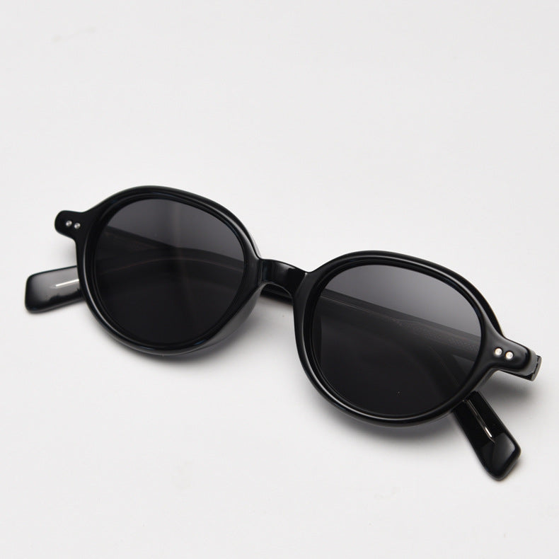 Retro Small Round Frame Polarized Sunglasses