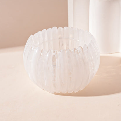 Vintage Acrylic Swoosh Geometric Bracelet