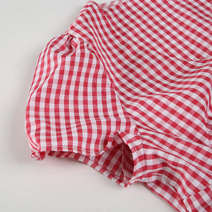 Simple Color Block V-Neck Button Down Shirt