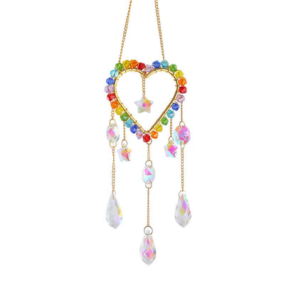 Colorful Crystal Cross Suncatcher Hangings