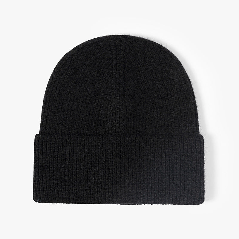 Solid Color Large Size Knit Beanie
