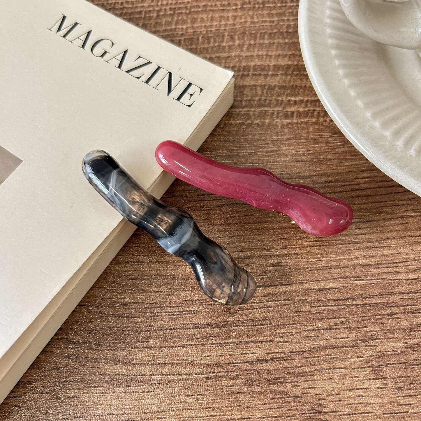 2+Simple Irregular Wave Vintage Hair Clips