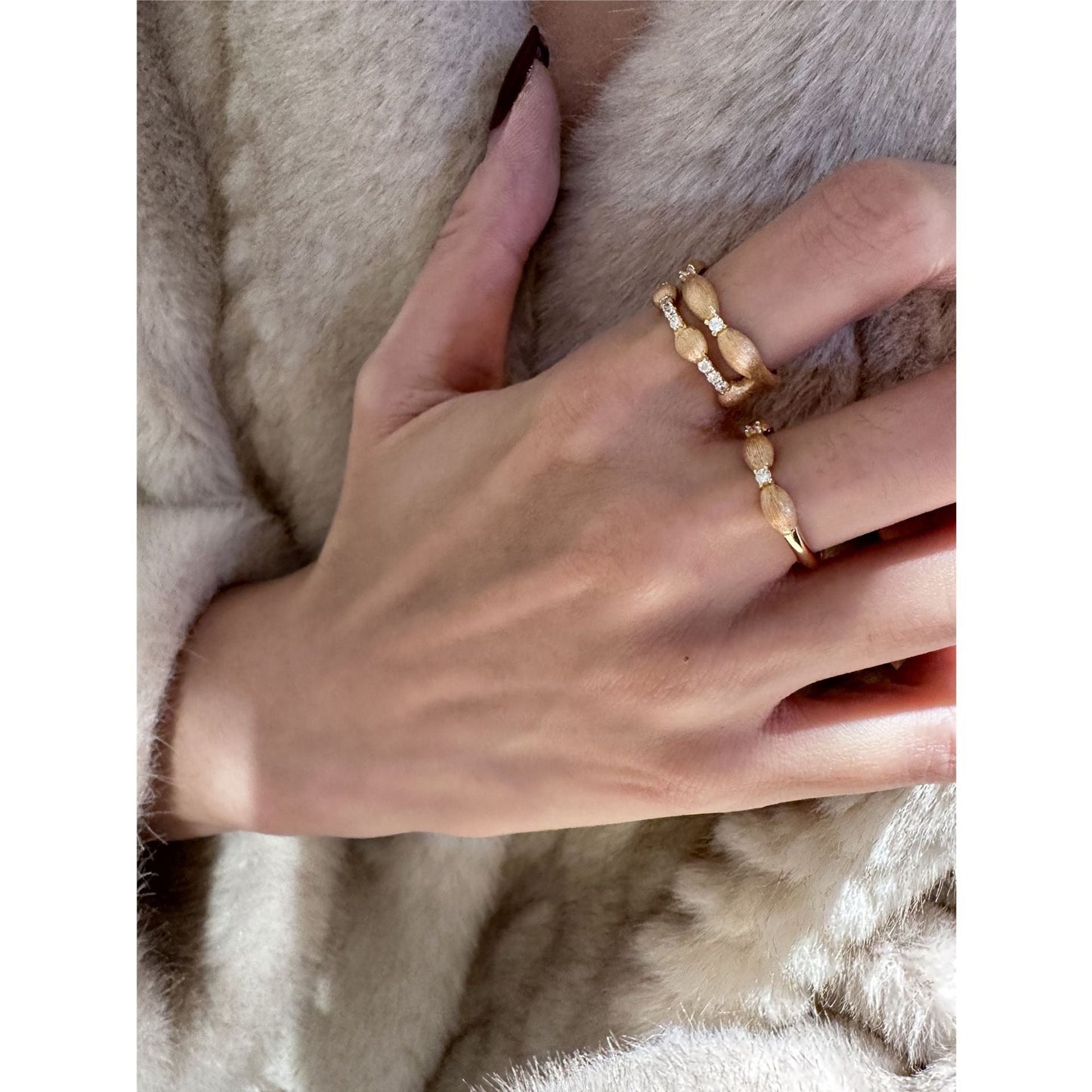 Layered Rhinestone Vintage Elegant Rings