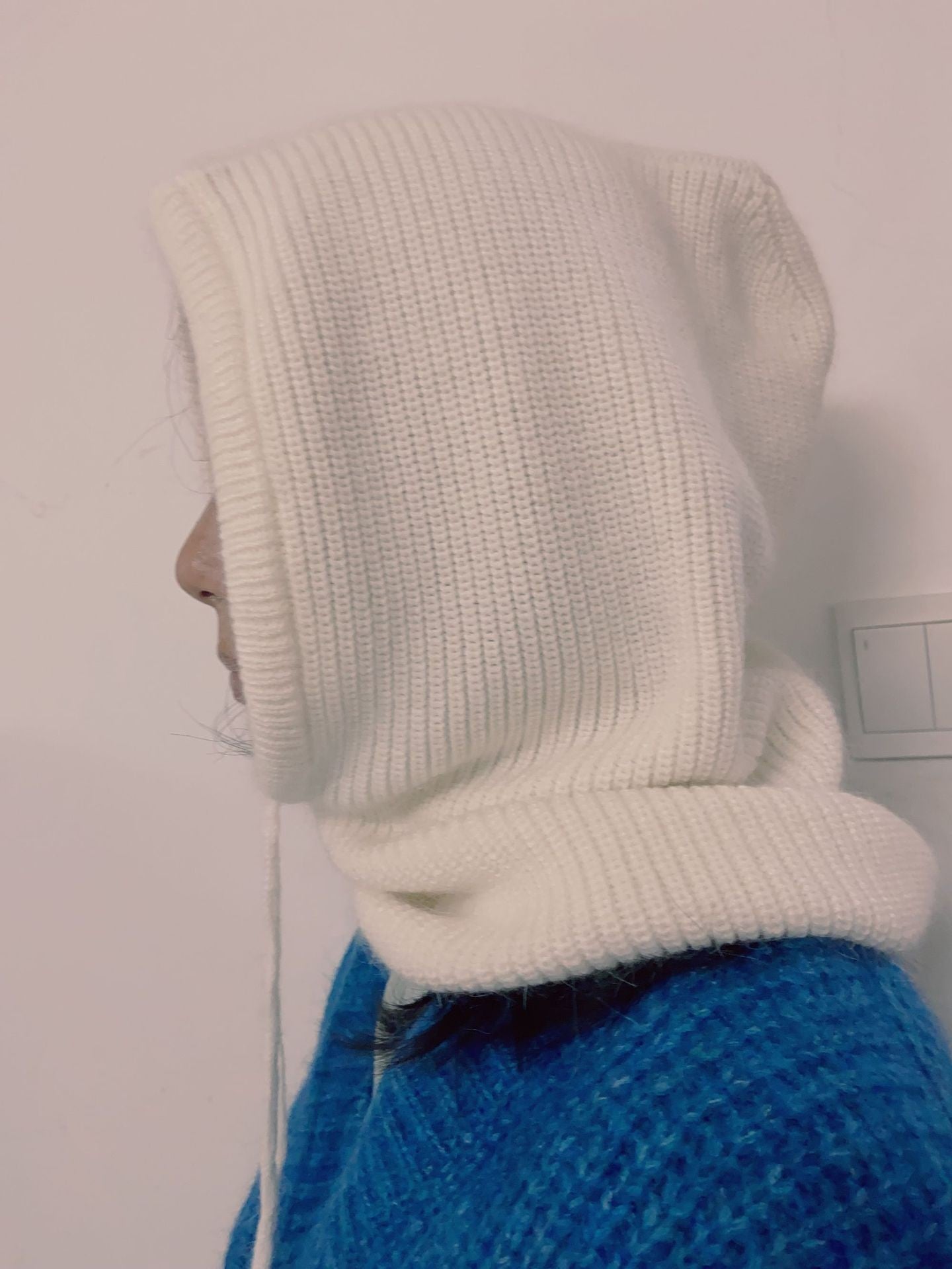 Solid Color Simple Sweet Plushed Hat Scarve