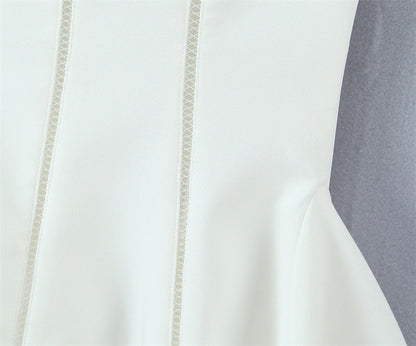 Versatile Solid Color Halter Mini Dress