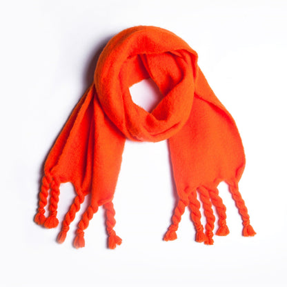 Simple Solid Color Tassel Scarves