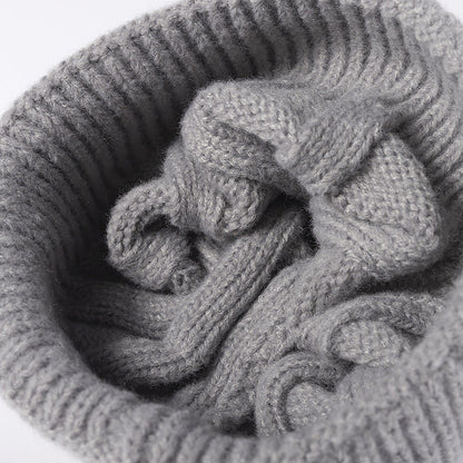 Solid Color Thick Knit Beanie