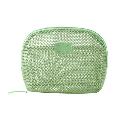 Solid Color Mesh Mini Make Up Bags